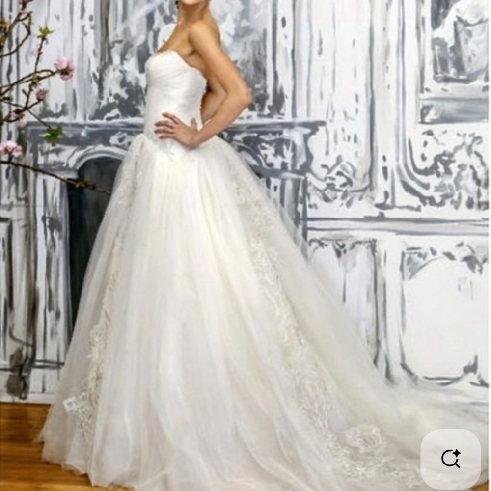 Zac Posen Wedding Dress Adorned with over 1000 Swarovski Crystals